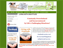 Tablet Screenshot of livingwithgratitude.com